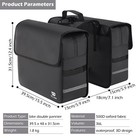 Baigio Bike Double Pannier Bags Waterproof Bicycle Rear Seat Panniers Pack Wi   
