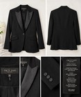 Rag   Bone Women   s Black Tuxedo Blazer Size 00 Satin Lapel Single Button