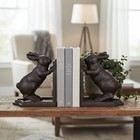 Remenna Decorative Book Ends Cast Iron Cute Bunny Bookends vintage Rabbit