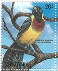 Tanzania Scott 466 Birds Vf Mint Never Hinged Miniature Sheet Issued 1989 