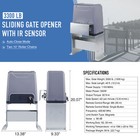 Smart Sliding Gate Opener With Ir Sensors Remote Controls 3300lb 550w Motor