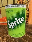 Vintage C  1970 Sprite One Gallon Syrup Can Sign Coca Cola 7up Pepsi Dr Pepper
