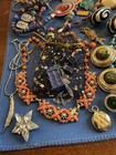 Antique Vintage Junk Drawer Jewelry Lot Estate Sale Find Lot X-12