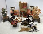 Set Of 13 Japanese Kimono Hina Doll   Accessories For 7 Step Display