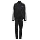 Adidas Women Essentials 3-stripes Track Suit Black White 2 Piece Set Pants Jacke