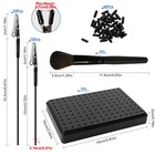 Model Painting Stand Set 14 9 Holes Base Alligator Clips Rubber Covers Brush