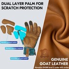 Vgo 1pair Lady s Goatskin Thorn Proof Garden Work Glove touchscreen ga7471-dgr 