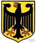 Lot Of 2 German Flag Patch Eagle Embroidered Iron-on Germany Coat Arms Shield