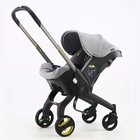 4-in-1 Reversible Baby Stroller For Newborns  Black Pram W  Multi Use