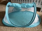 Pop-up Baby Play Shade Tent Blue white With Mesh Sides For Infant   Toddler