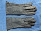 Vintage Dark Blue Genuine Leather Gloves Size 7 Small Wpl 9522 Navy Winter Warm