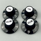 Jazzmaster Vintage Witch Hat Knob Black Knobs Guitar Knobs For Gibson Sg Lp