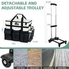 Large Rolling Cleaning Caddy Bag With Wheels  With Detachable Trolley  Cleani   