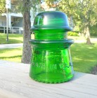 Nice 7 Up Green Cd 122 Hemingray Glass Insulator  x 