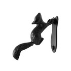 Renovators Supply Black Cast Iron Squirrel Shaped Vintage Front Door Knocker