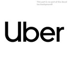 Uber  Vinyl Car Truck Decal Window Sticker Outdoor indoor - New  6   L X 2  h