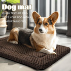 Dog Bed Crate Mat  Soft Durable Washable Anti-slip Kennel Pad For Dogs   Cats  R