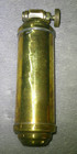 Vintage Small Brass Fire Extinguisher - Empty - 5 5  Tall