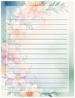 Personalized - 30pcs Stationery Writing Paper  Watercolor Stationary   l2c36