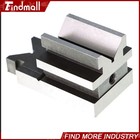 Findmall Hardened Steel 3-1 2  X1-7 8  X1-7 8  Angle V-block With Clamp 1 Set