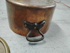Mauviel 1830 France Hammered Copper Stew Pot W  Brass Handles   Lid