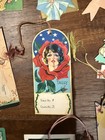 Lot 17 Vintage 1920s   40s Bridge Tallies   Gift Tags Art Deco Christmas Ephemera