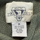 Vintage Arctic Image Alaska Green Fleece Pullover Women   s M Moose Embroidered