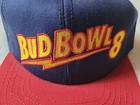 Vintage Bud Bowl 8 Snapback Red Blue  Hat Budweiser Official