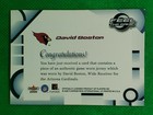 David Boston 2000 Fleer Feel The Game Official Game Worn Jersey - Cardinals