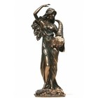 Tyche Luck Fortuna Greek Goddess Statue Sculpture Figurine Bronze Finish 11 In