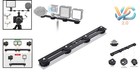 11 Inch Aluminum Dual Flash   Camera Mount Bracket With Hot Shoe