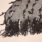 1920s Vintage European Copper Brown Beaded Mesh Fringe Capelet Or Shawl Art Deco