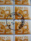 Ss30 - 046 - Gb Stamps - Qe Ii - Postage Due - D101   5 Used Block Of 14