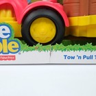2014 Fisher Price Little People Tow  n Pull Tractor Pig Cow Farmer New