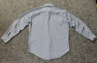 Vintage Sears Perma Prest Striped Long Sleeve Button Up Made In Korea Size 15