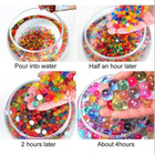 20000 Transparent Water Beads Gel Balls Crystal Vase Filler Floating Candle Aqua