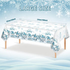 Christmas Gnome Disposable Tablecloth  54 X 108 Inch  Winter Holiday Decor