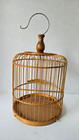 Vintage Bamboo Birdcage Round 14  X 9  Bird Cage