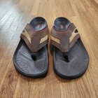 Jambu Slides Beach Glide Mens Sz 11 Brown Thong Sandal