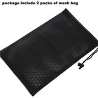 2 Pack Pond Pump Mesh Bag With Drawstring For Pond Aquarium Filtration