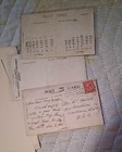Cunard Line Rms Aquitania Colour Postcard Lot With On-board Stationary
