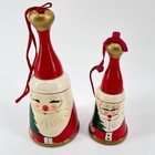 Vintage Santa Claus Figurine Ornament 6 Lot Lillian Vernon 1988 Retro Christmas
