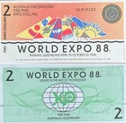 Australia Expo 1988  Uncirculated   2 Dollar Banknote Paper Money Currency Note