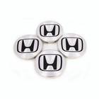 Silver black Honda Set Of 4 Wheel Center Caps 69mm