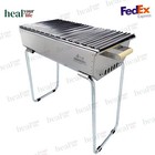 Stainless Steel Charcoal Grill Kebab Bbq Portable Mangal   Free Skewers
