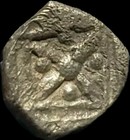 Greek Asia   ar Hemiobol  Uncertain Mint In Asia Minor  500-400 Bc   rare 0 39 Gr