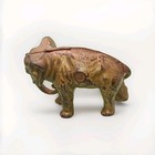 Antique Cast Iron Still Penny Bank Elephant With Tucked Trunk By Arcade Us