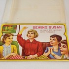 Vintage Sewing Susan Needle Book Gold Eye Needles With Threader Ladies Sew 40pc