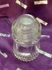 Hemingray No 9 Clear Glass Insulator 16-47 Made Usa Antique 3 5  Tall X 2 25 