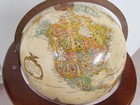 Vtg Replogle World Classic Floor Globe 12    Wood Pedestal Stand Bombay Co 1993
